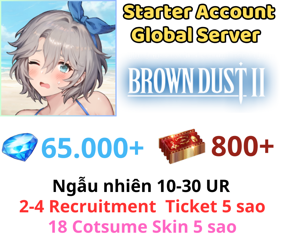 Brown Dust 2 65K+ Gem